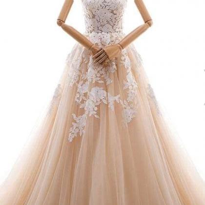 Custom Decal Tulle Cathedral Dress A-line..