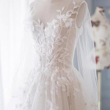 Hand Made Custom Dress ,long Sleeve Bridal..